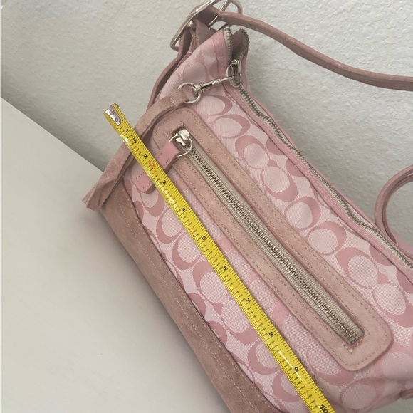 Coach Pink and Tan Shoulder Bag Y2K Vintage - Picture 10 of 13